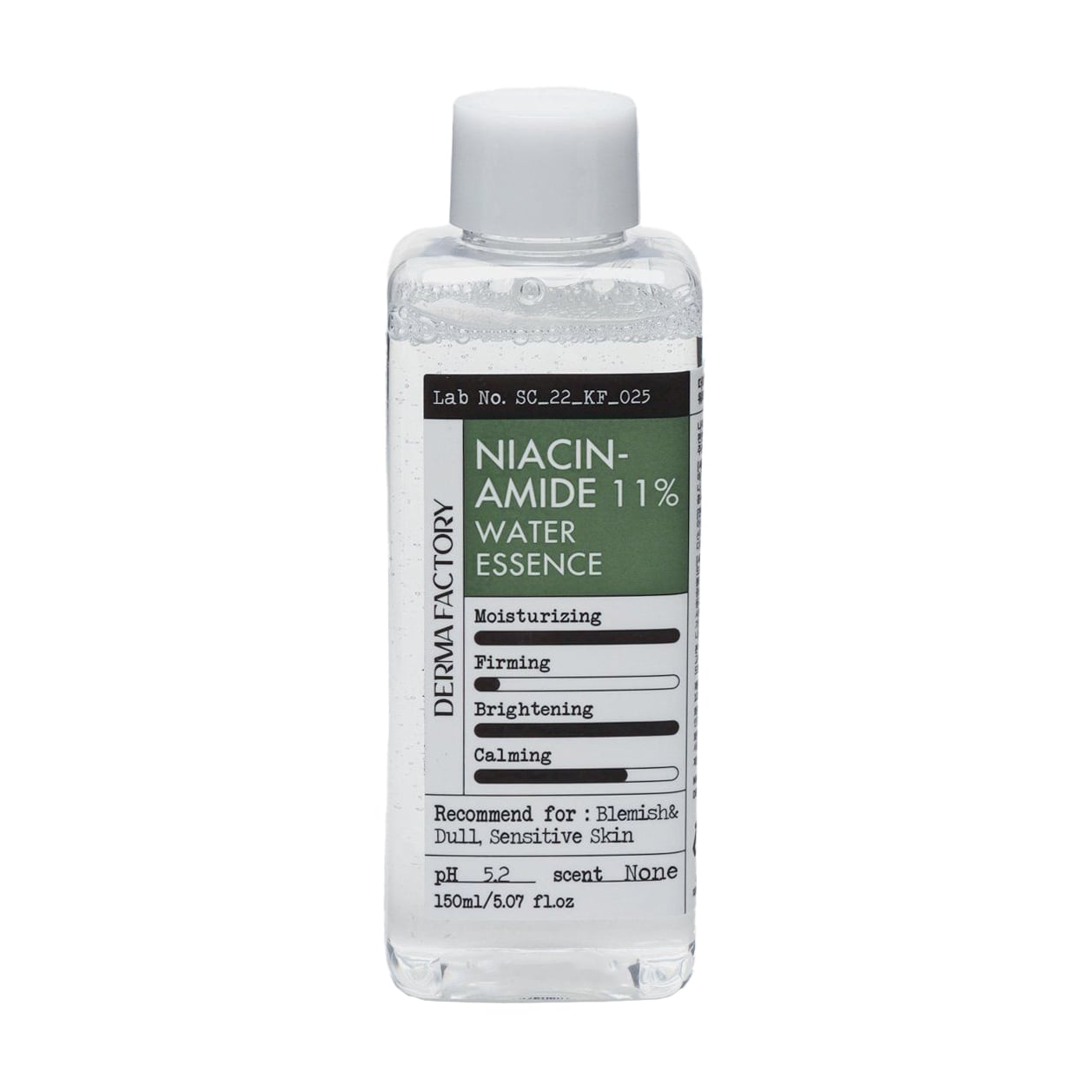 Зволожувальний тонер-есенція для обличчя Derma Factory Niacinamide 11% Water Essence з ніацинамідом, 150 мл